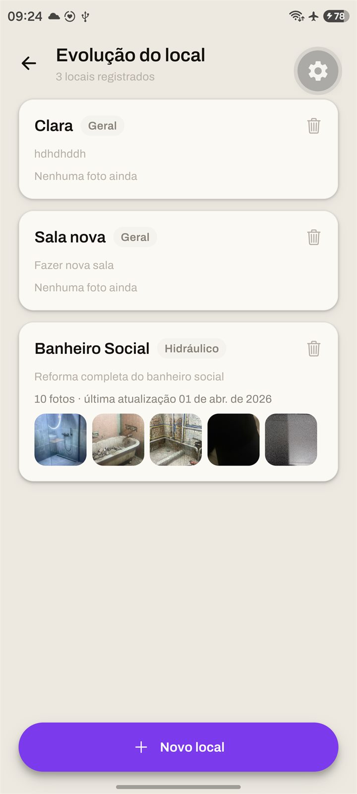 Evolução do banheiro social: as fotos da reforma completa